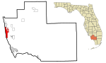 Collier County Florida Incorporated and Unincorporated areas Naples Highlighted